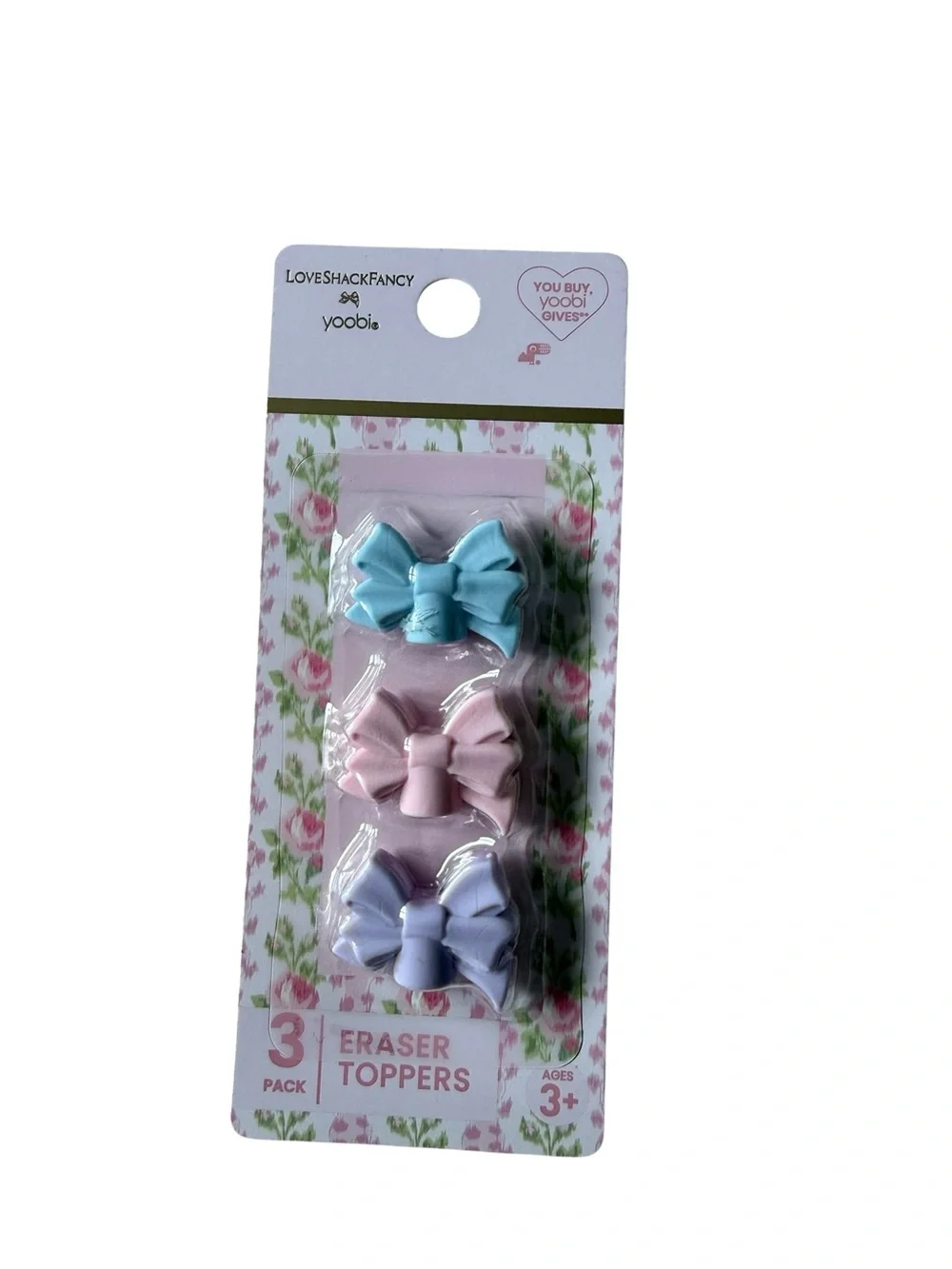 Loveshackfancy Pencils & bow Eraser Toppers